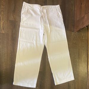 Calvin Klein white Wide Leg Pants